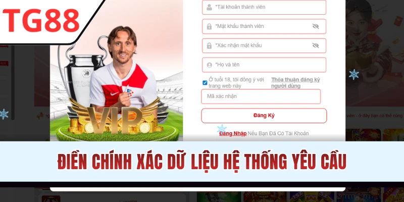 Khai báo chuẩn xác thông tin hệ thống yêu cầu